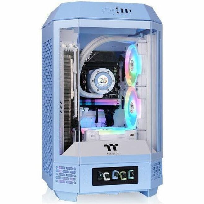 Thermaltake The Tower 250 Hydrangea Blue Mini Tower Chassis Thermaltake The Tower 250 Hydrangea Blue Mini Tower Chassis
